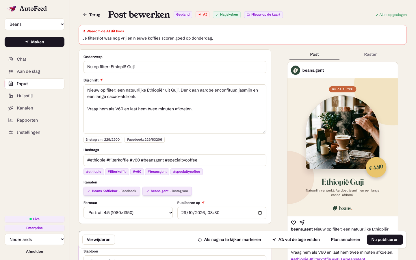 Nakijken, of gewoon laten lopen